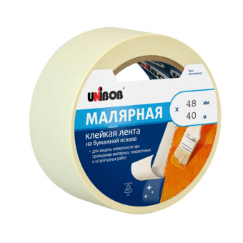 Малярная лента UNIBOB для внутренних работ, до 60°C